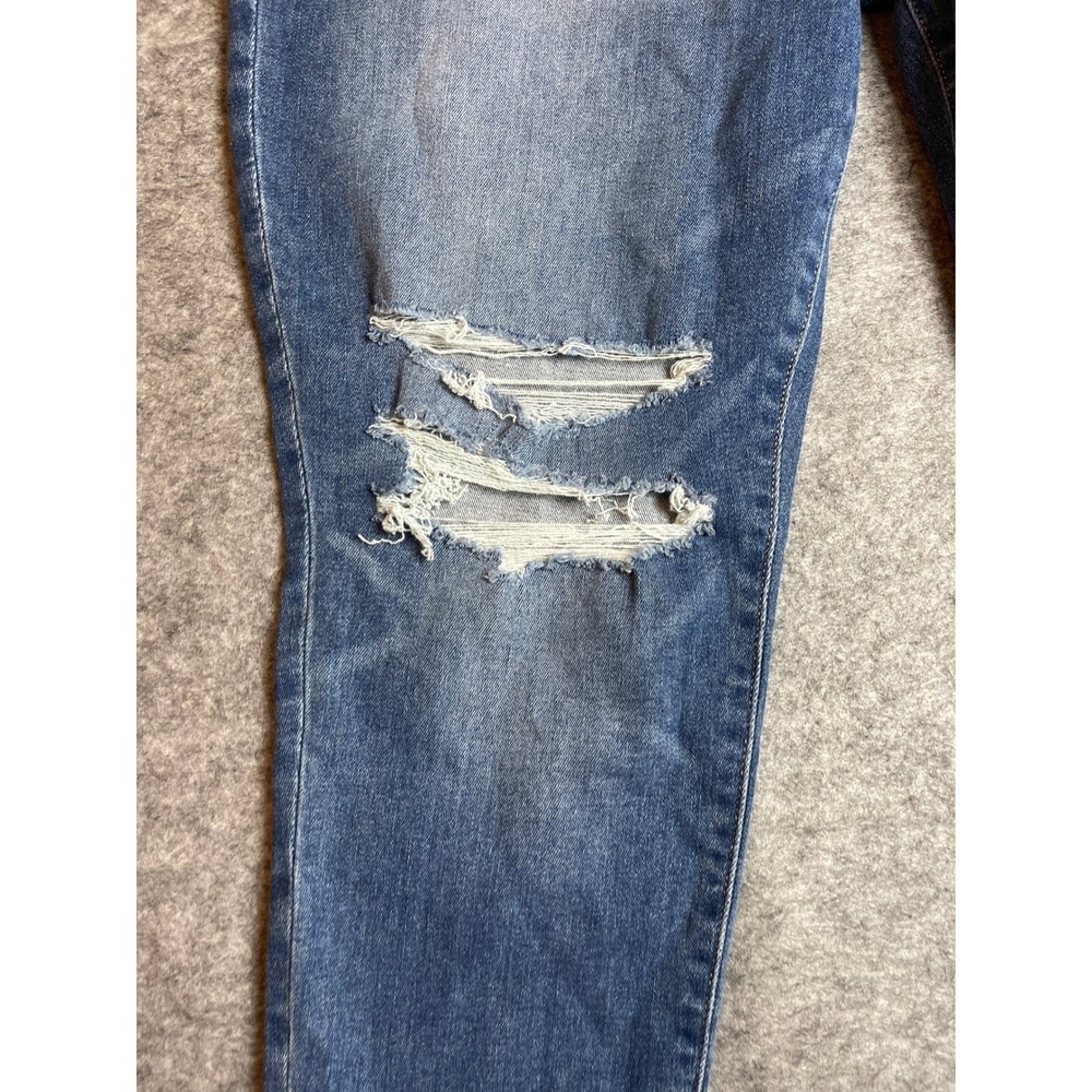 American Eagle Womens Size 18 Short Distressed High Rise Jegging Crop Distressed - Picture 10 of 13